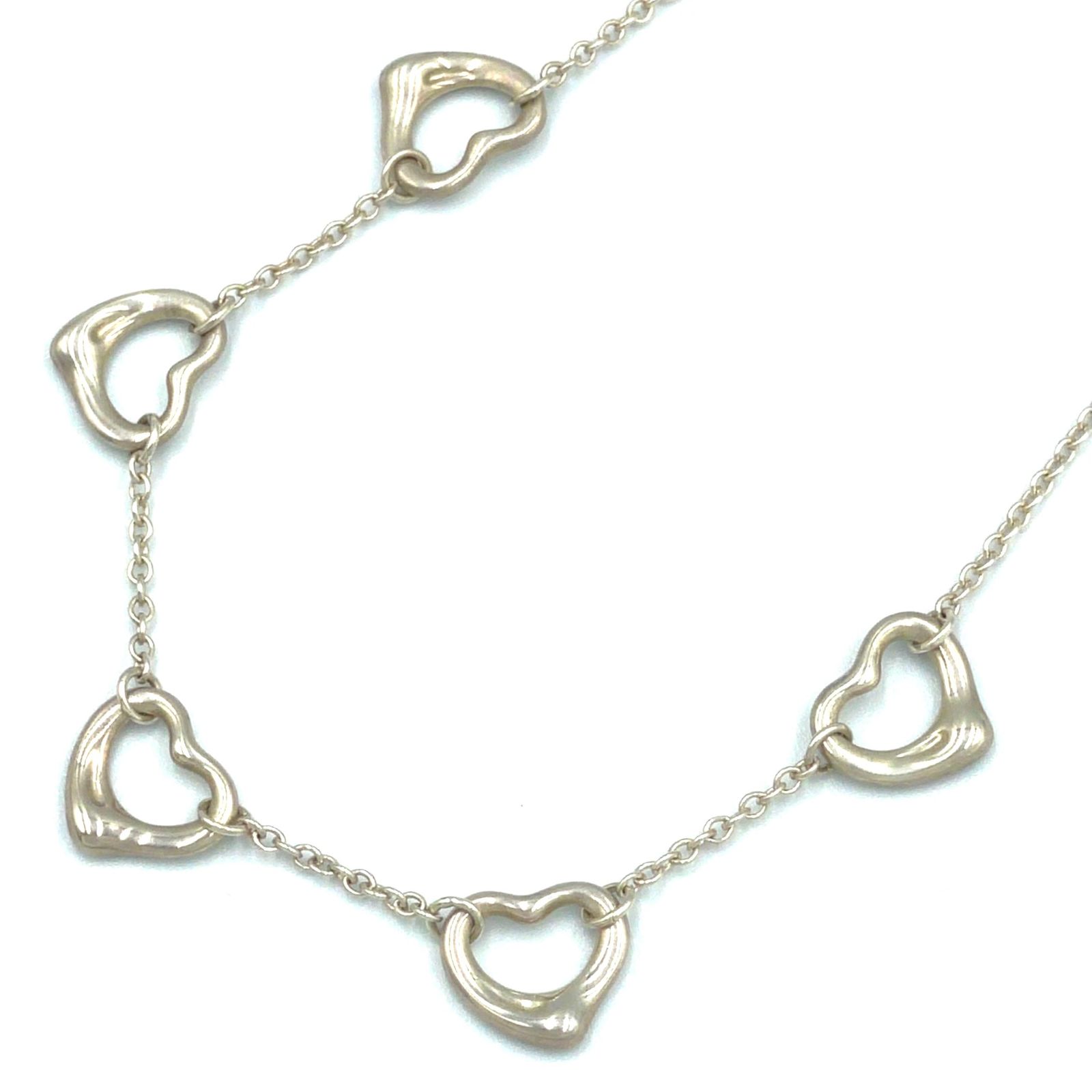 TIFFANY & Co. ファイブ オープンハート SV925 シルバー ネックレス 