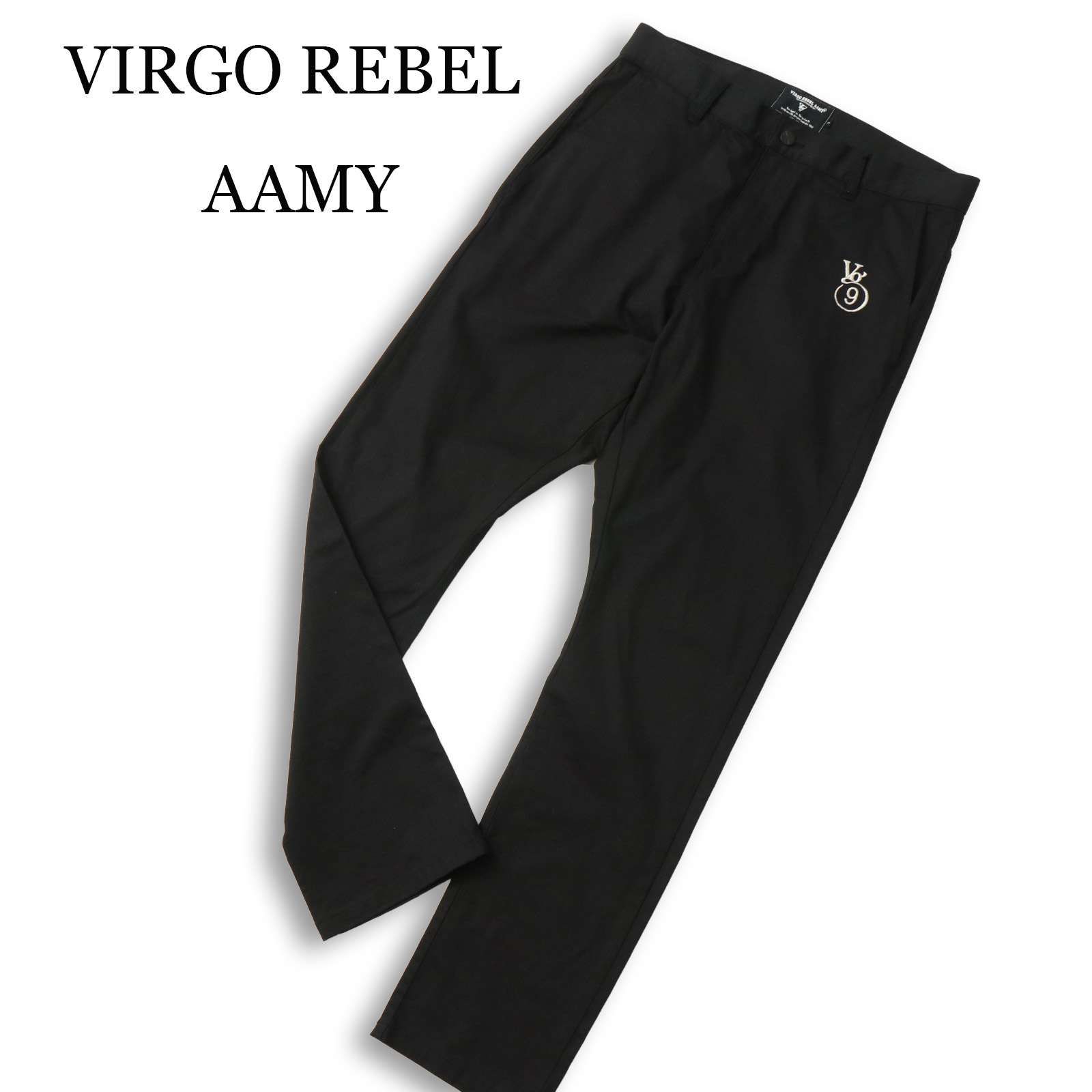 VIRGO REBEL AAMY ヴァルゴ 通年☆ ロゴ刺繍 USED加工 トラウザー チノ VIRGO REBEL AAMY ヴァルゴ 通年☆ ロゴ刺繍 USED加工 トラウザー チノ
