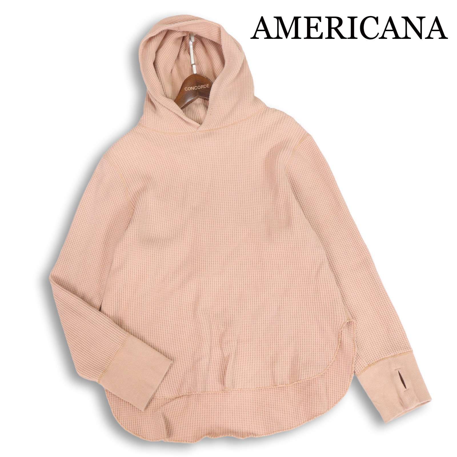 AMERICANA アメリカーナ 通年☆ ワッフル サーマル プルオーバー