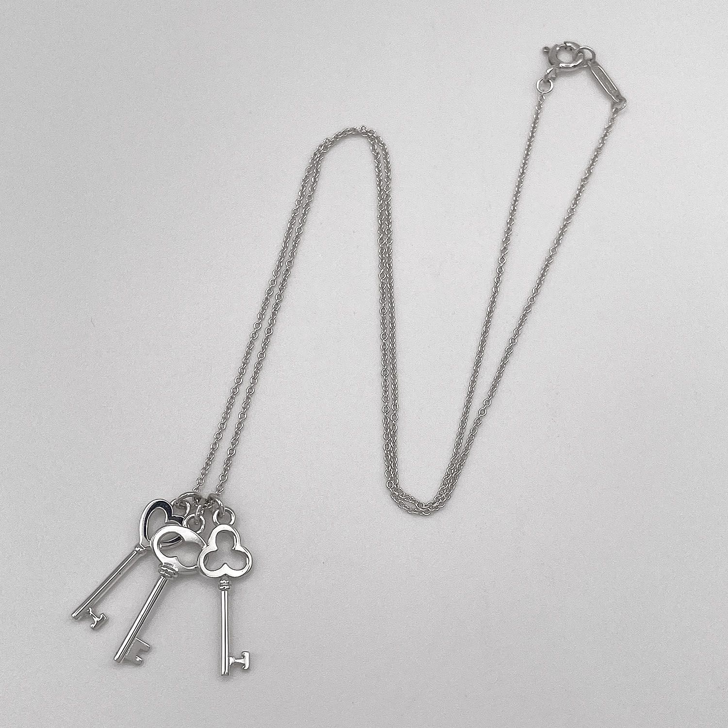 Tiffany&Co. ティファニー スリーキー ネックレス ペンダント ハート 