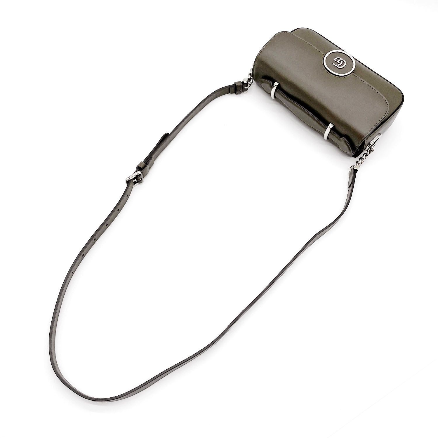 GUCCI グッチ ダブルG 2WAY ショルダーバッグ 739722 ブラウン ロゴ 【中古】 GUCCI グッチ ダブルG 2WAY ショルダーバッグ 739722 ブラウン ロゴ