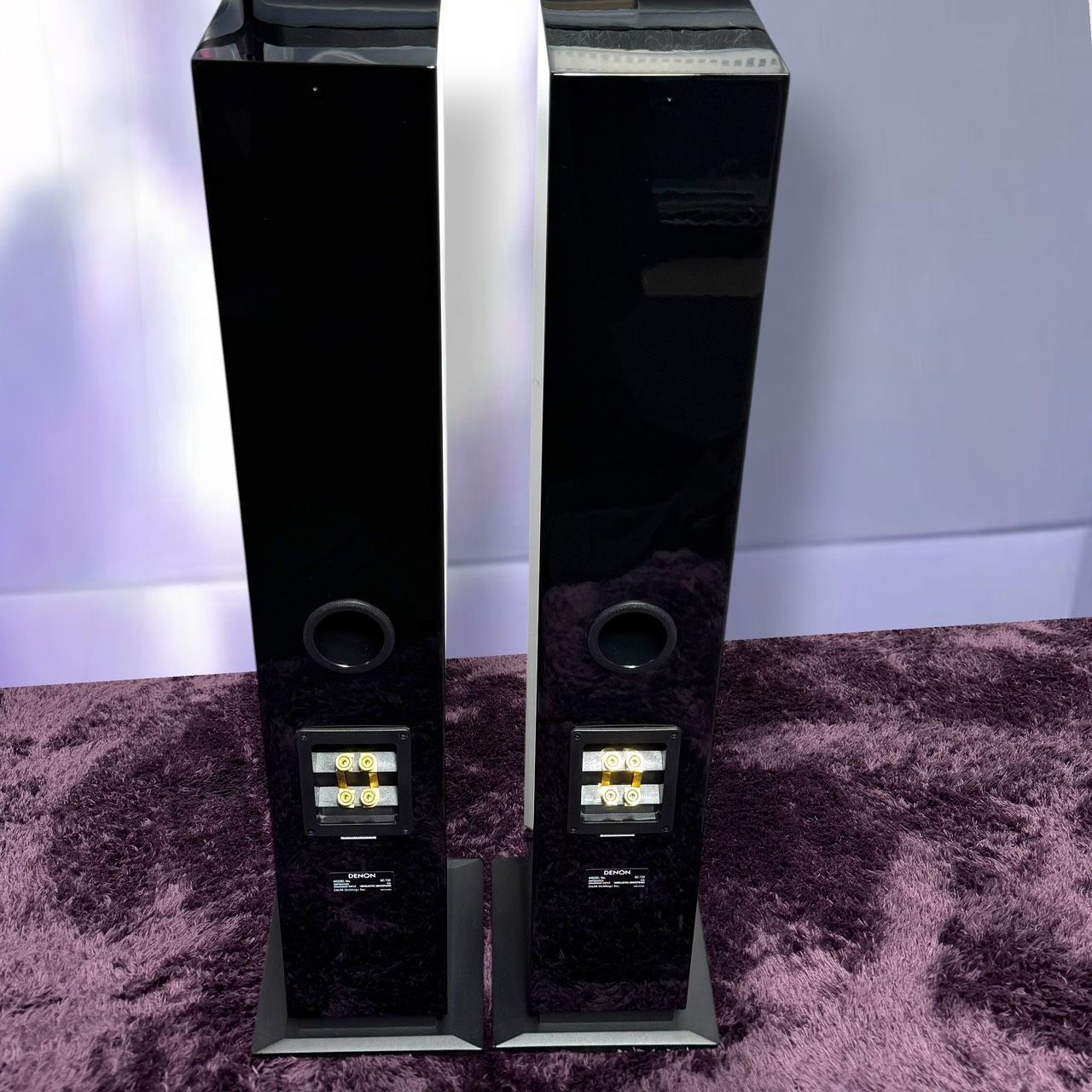 ☆送料無料 極美品 Denon デノン SC-T37 K ピアノブラック ジャンパー 