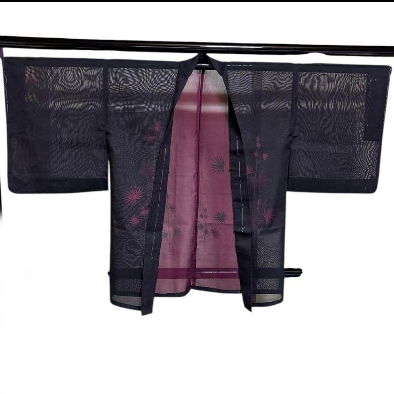 未使用　正絹 紗 夏羽織 黒 風通紗 上質逸品 透け感美 未使用 正絹 紗 夏羽織 黒 風通紗 上質逸品 透け感美 - メルカリ
