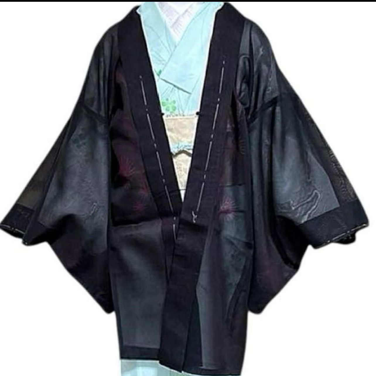 未使用　正絹 紗 夏羽織 黒 風通紗 上質逸品 透け感美 未使用 正絹 紗 夏羽織 黒 風通紗 上質逸品 透け感美 - メルカリ
