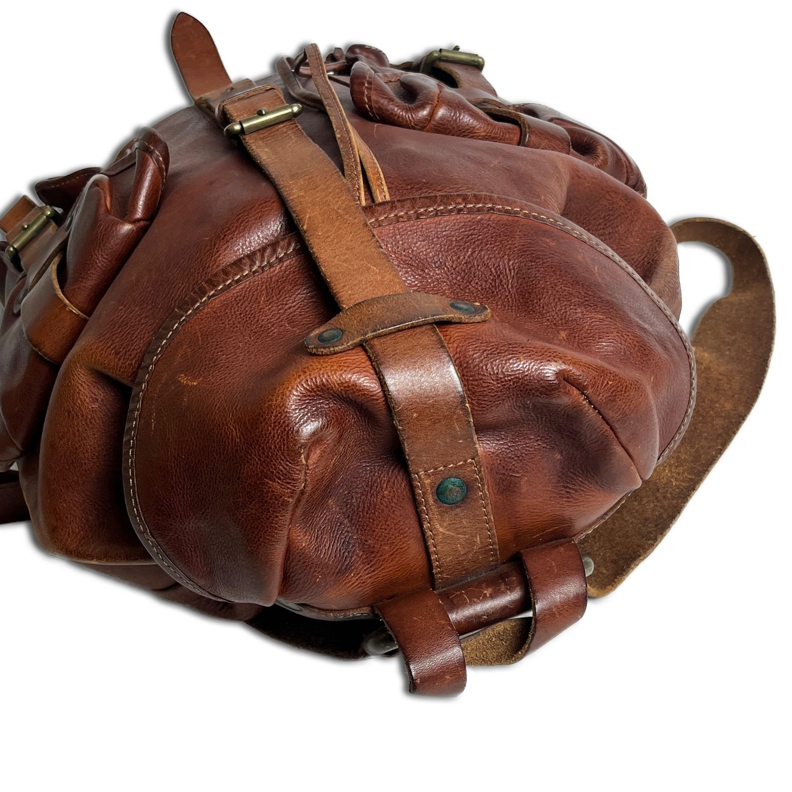 傑作】RRL Riley Leather Rucksack オールレザー イタリア製 ダブル 