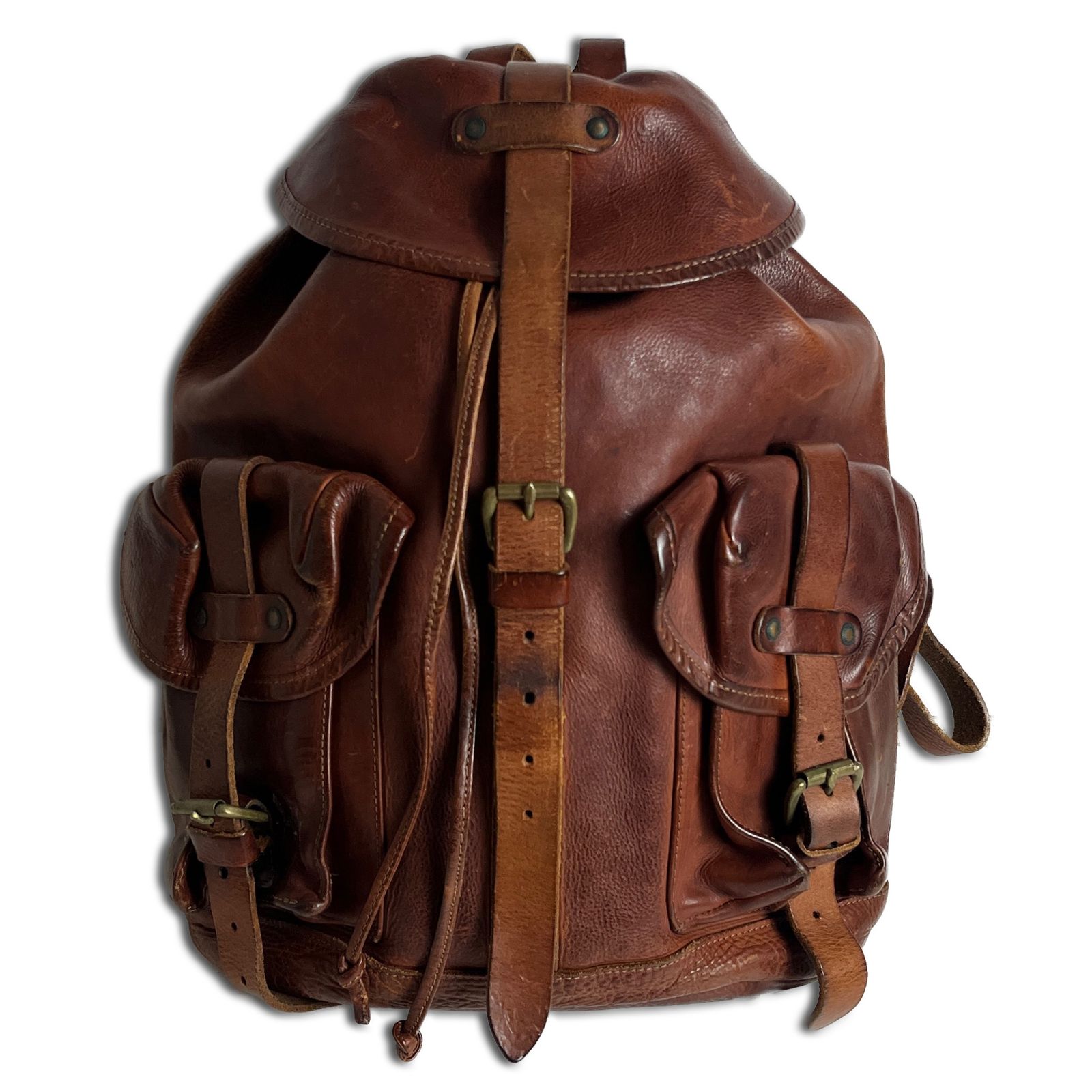 傑作】RRL Riley Leather Rucksack オールレザー イタリア製 ダブル 