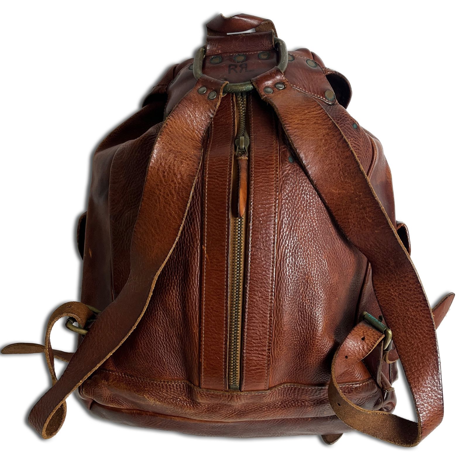 傑作】RRL Riley Leather Rucksack オールレザー イタリア製 ダブル 