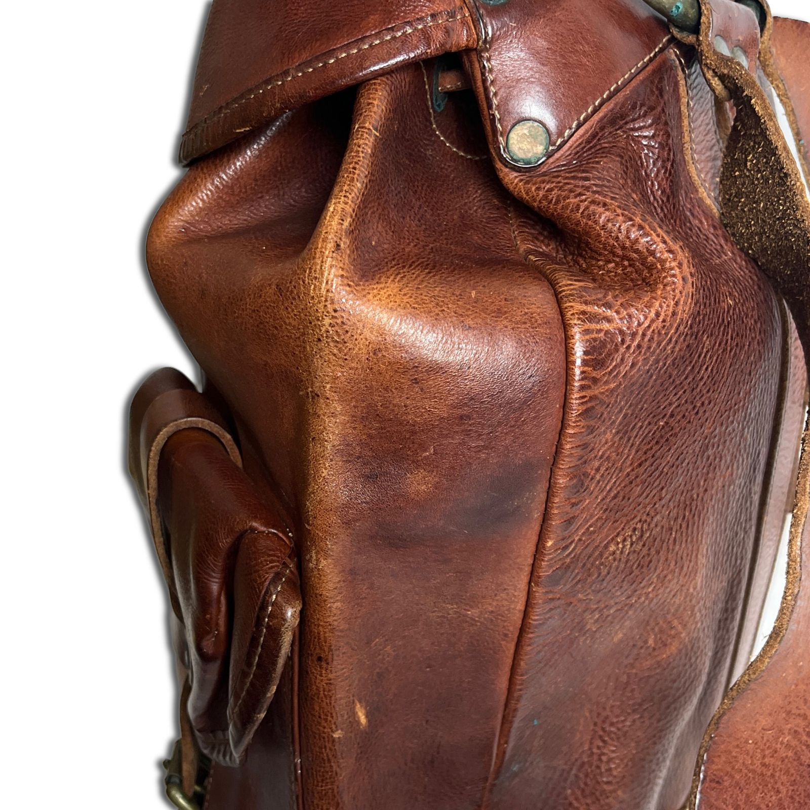 傑作】RRL Riley Leather Rucksack オールレザー イタリア製 ダブル 