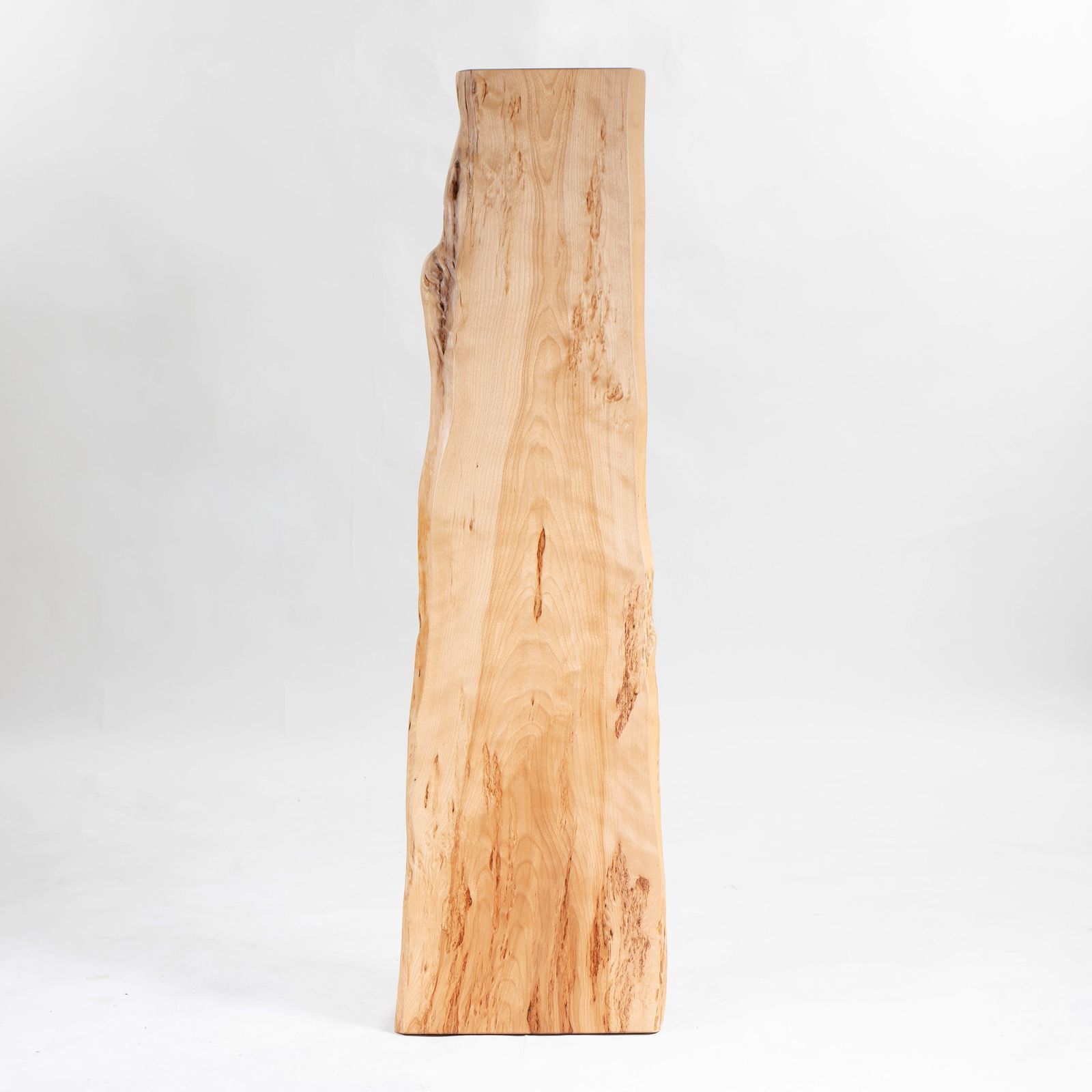 ダイニングベンチ 栃一枚板 耳付き 無垢材 天然木 幅161cm 厚さ3cm