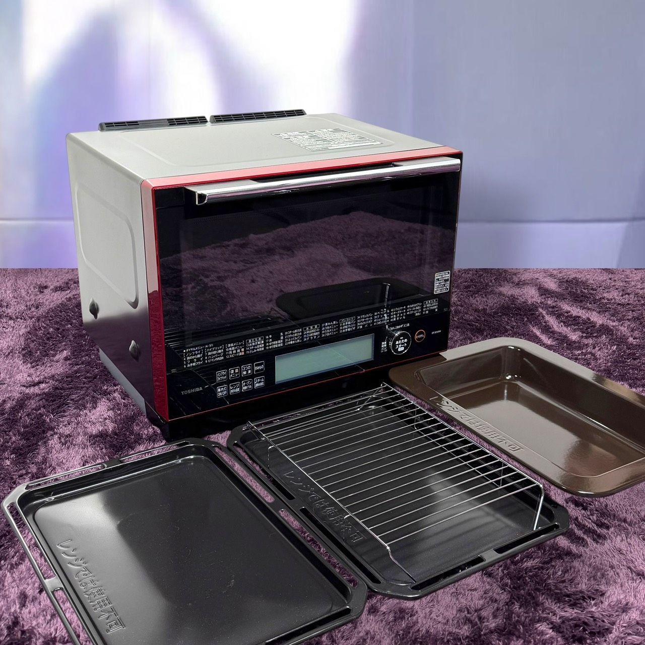 ☆送料無料 美品 TOSHIBA 東芝 ER-SD5000 R グランレッド 過熱水蒸気 