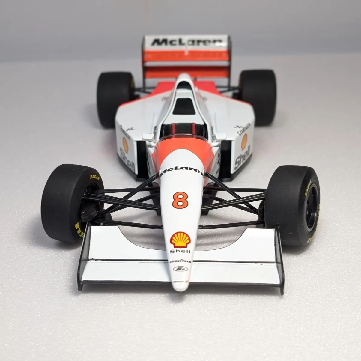 セナ初期製品 1/18 ミニチャンプス マクラーレンMP4/8 アイルトン