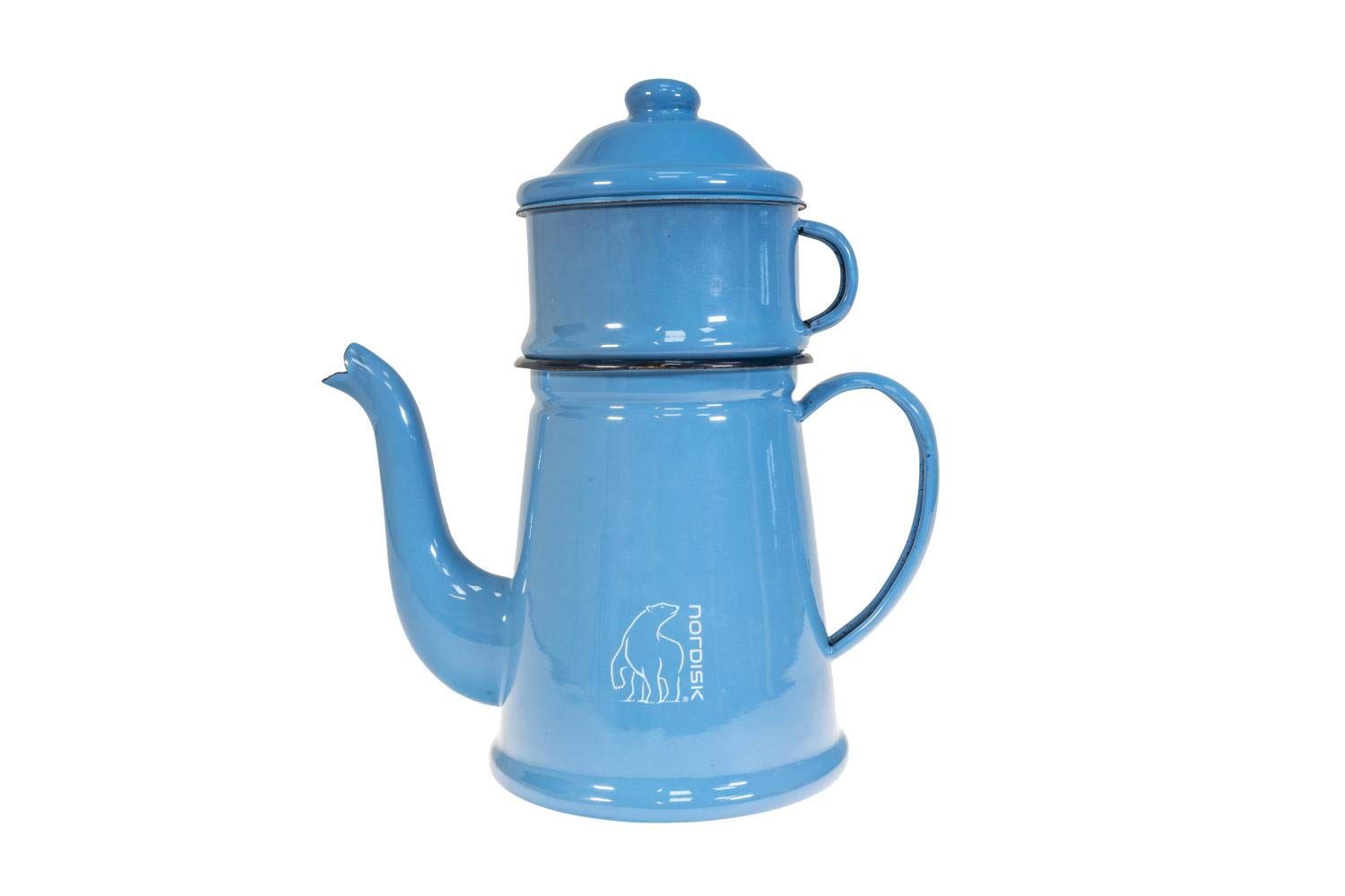 NORDISK(ノルディスク) アウトドア キャンプ ホーロー マダムブルー コーヒーポット (Madam Bla Coffee) スカイブルー 1.5L 【日本正規品】 119092