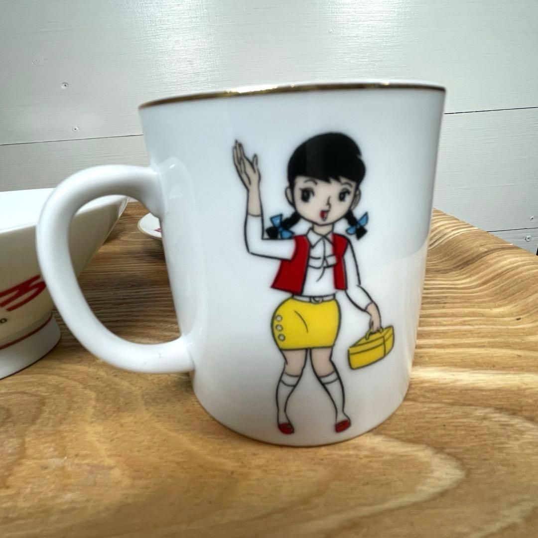 1970年代】のらくろ ＆ いなかっぺ大将 昭和レトロ食器 5点セット