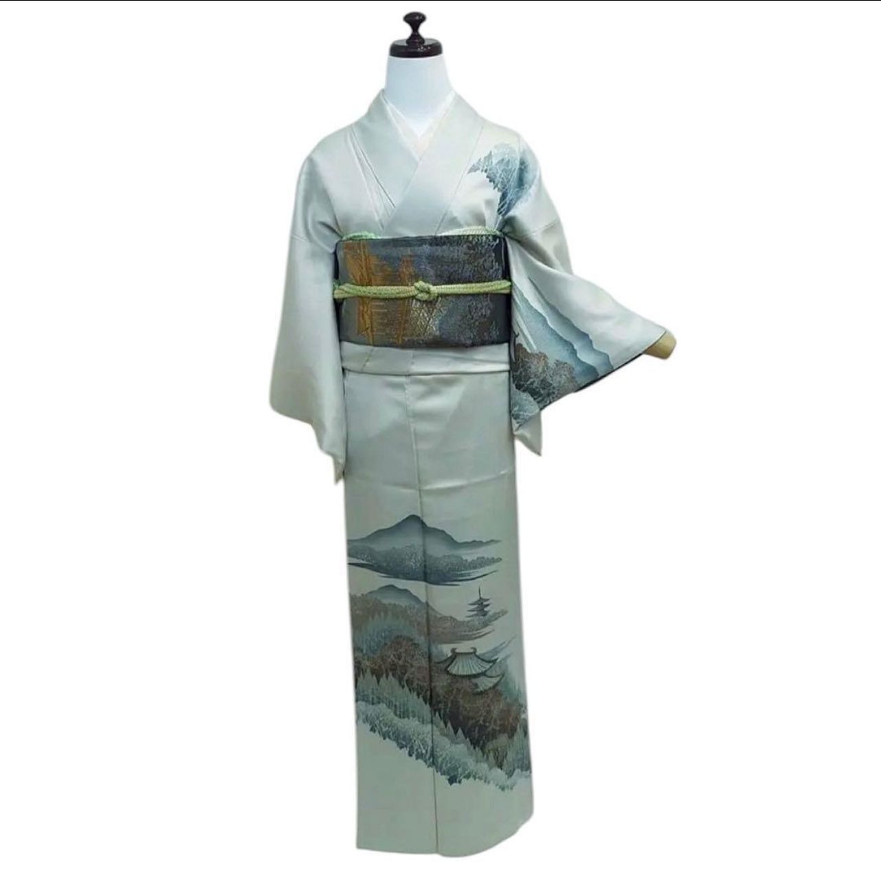 未使用近い 美品 【正絹】訪問着 フルセット 4点 フォーマル 上質 薄雲