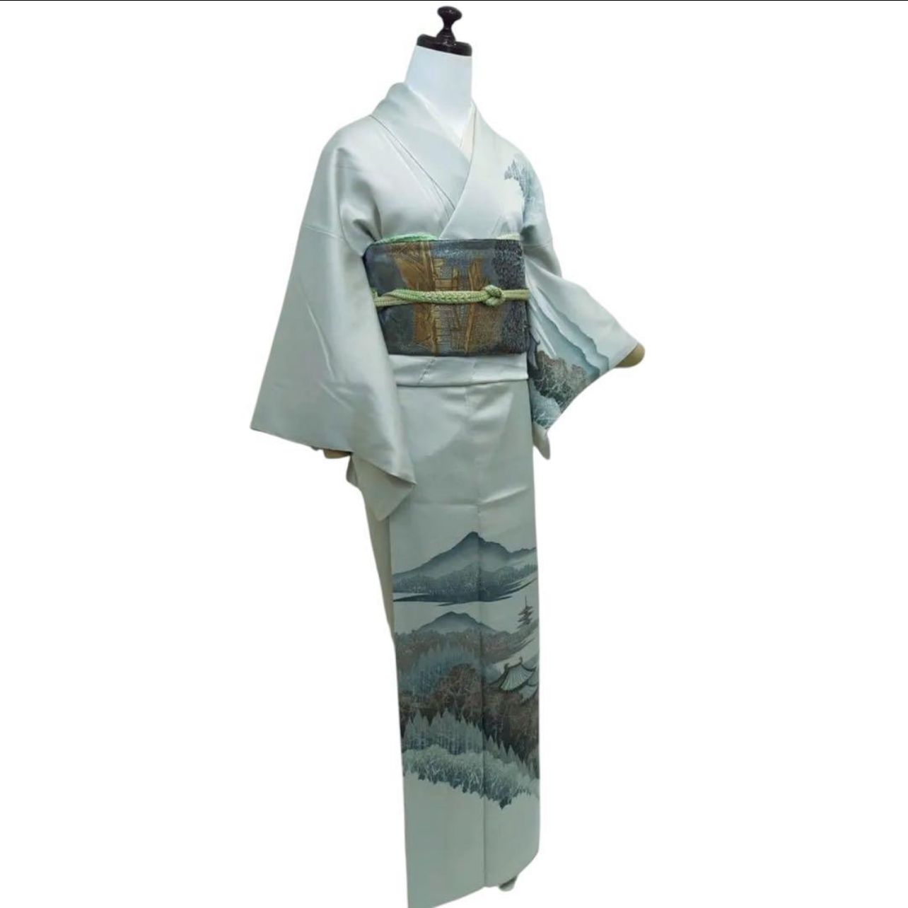 未使用近い 美品 【正絹】訪問着 フルセット 4点 フォーマル 上質 薄雲