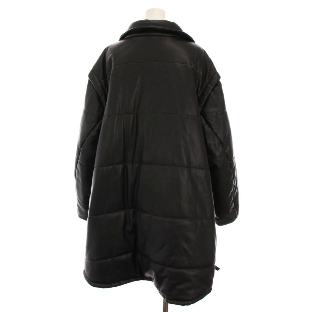 ルシェルブルー LE CIEL BLEU 24AW Faux Leather Padded Coat フェイク