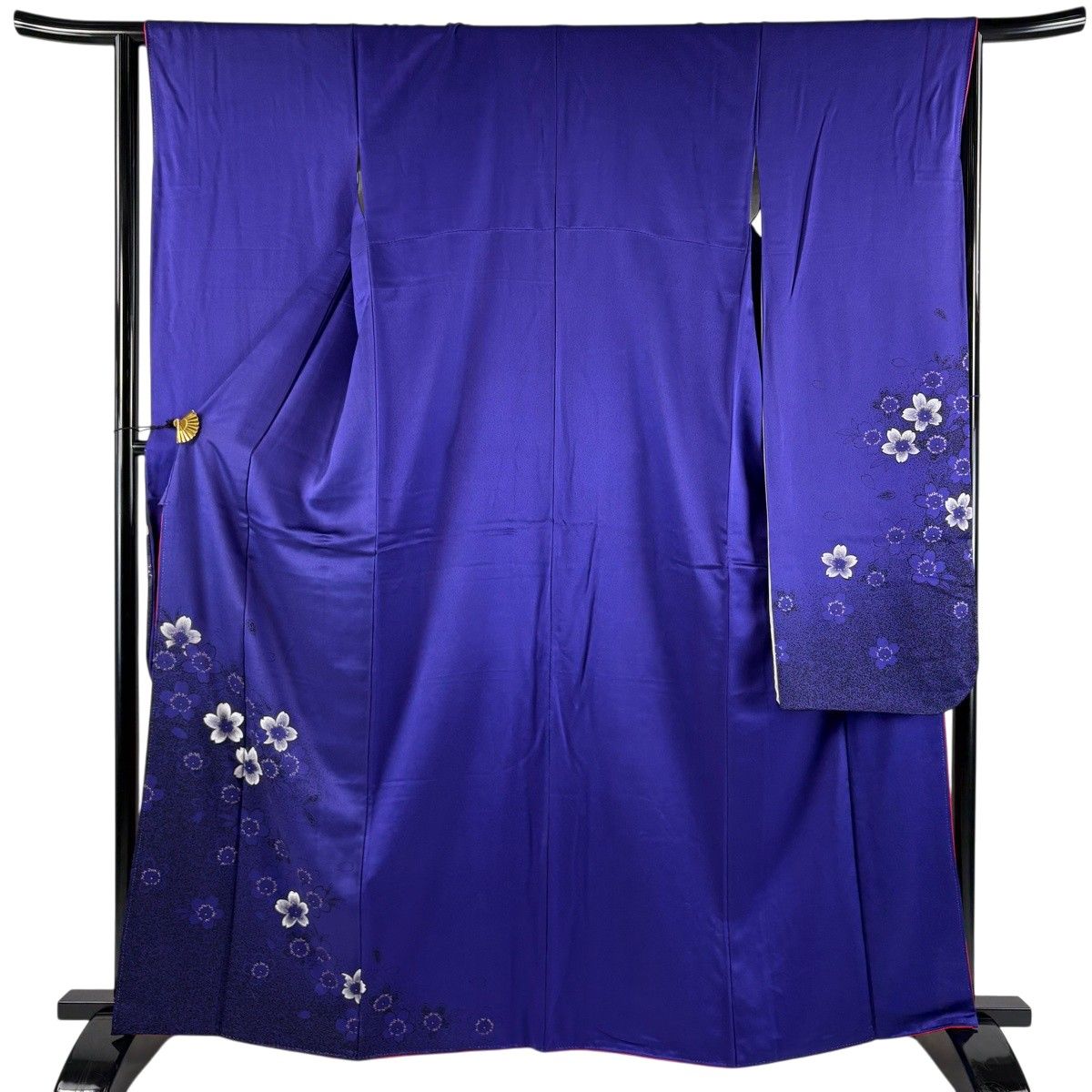 振袖 身丈165.5cm 裄丈65cm 正絹 名品 【中古】 振袖 身丈165cm 裄丈64cm M 袷 桜 花びら 金彩 紫 正絹 秀品 【中古】 -