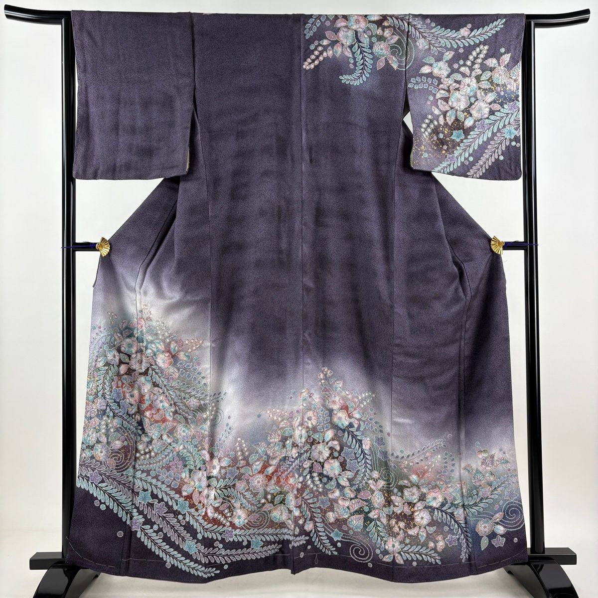 美品】 訪問着 身丈160.5cm 裄丈64.5cm M 袷 袋帯セット 辻が花