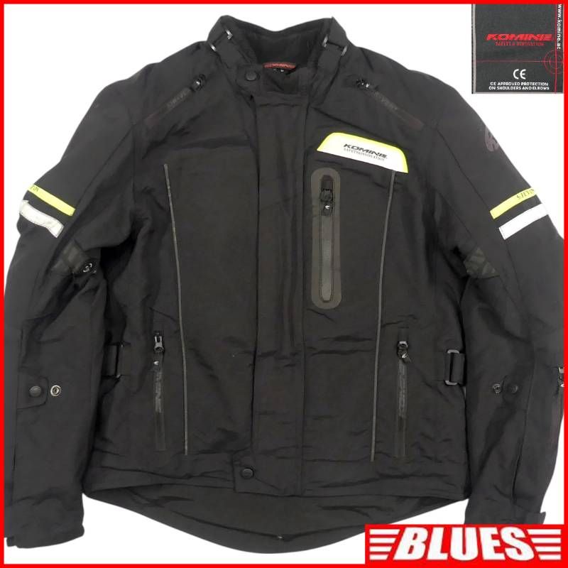 KOMINE コミネ レーシングジャケット L ライダース ライナー付き 黒 