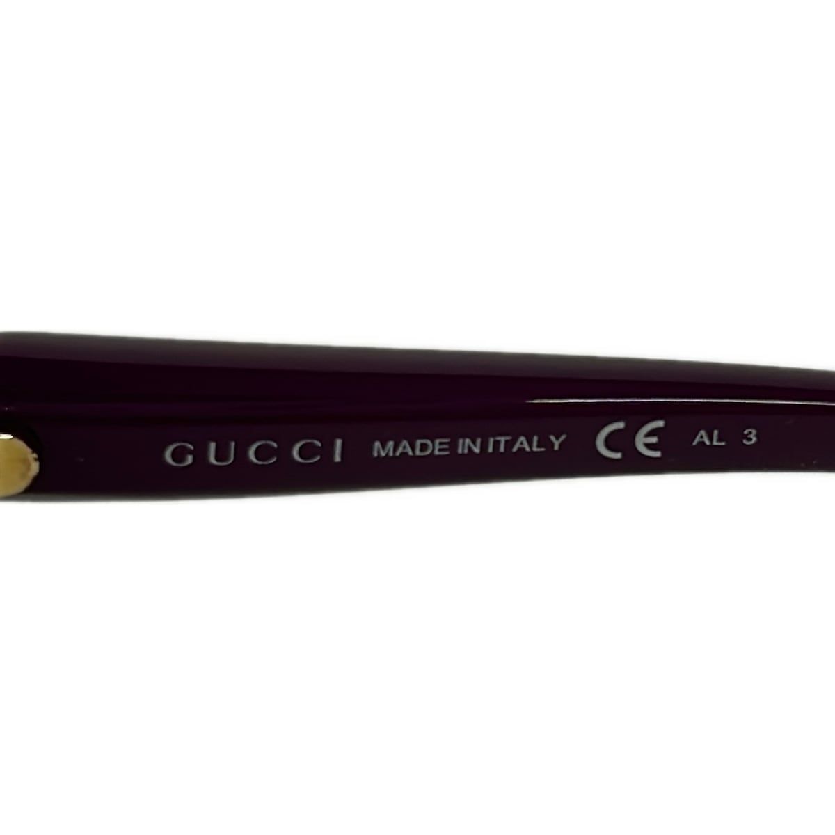 GUCCI(グッチ) サングラス - GG3525 黒×パープル×ゴールド ラブリー GUCCI(グッチ) サングラス - GG3525 黒×パープル×ゴールド ラブリー