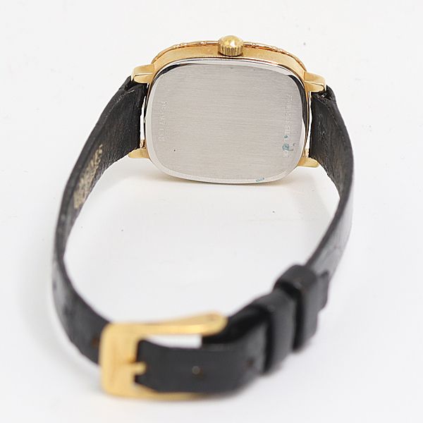 ✨LONGINES✨ロンジン✨クォーツ✨スクエア✨ゴールド文字盤✨腕時計✨ 美品 稼働 ロンジン 960-6109 QZ ゴールド文字盤 レディース腕時計