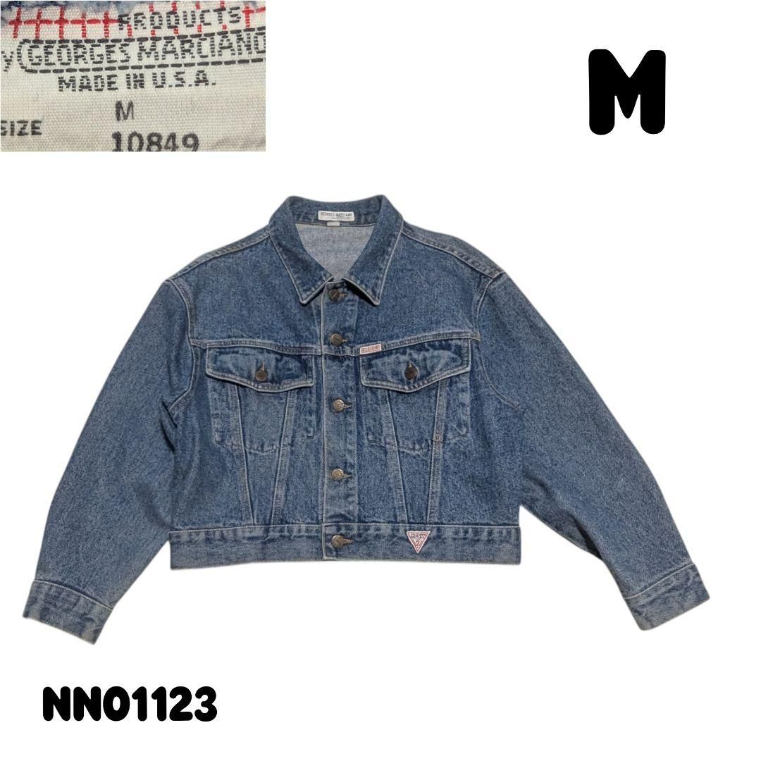 90s USA製 GUESS ゲスデニムジャケット トラッカージャケット M - メルカリ