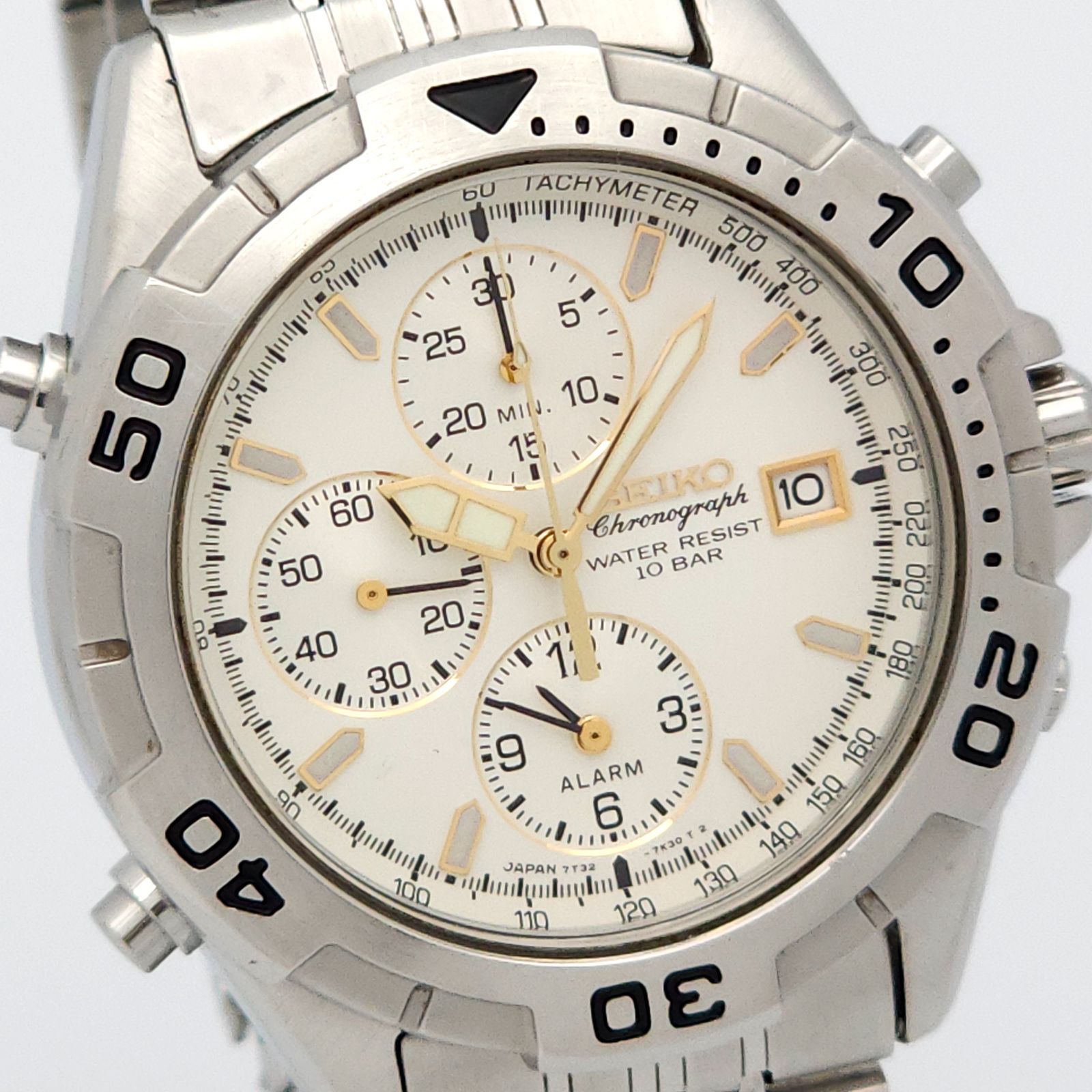 ☆良品 SEIKO セイコー クロノグラフ 7T32-7G50 QZ 動作品 - メルカリ
