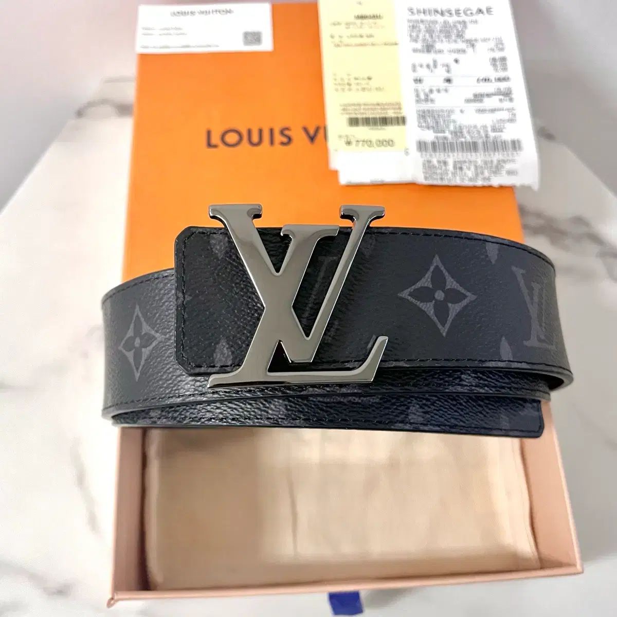S級/正規品 ルイヴィトン LV エクリプス リバーシブル ベルト - メルカリ