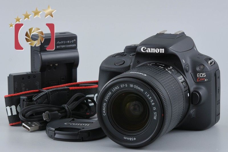 中古】Canon キヤノン EOS Kiss X7 EF-S 18-55mm IS STM レンズキット 
