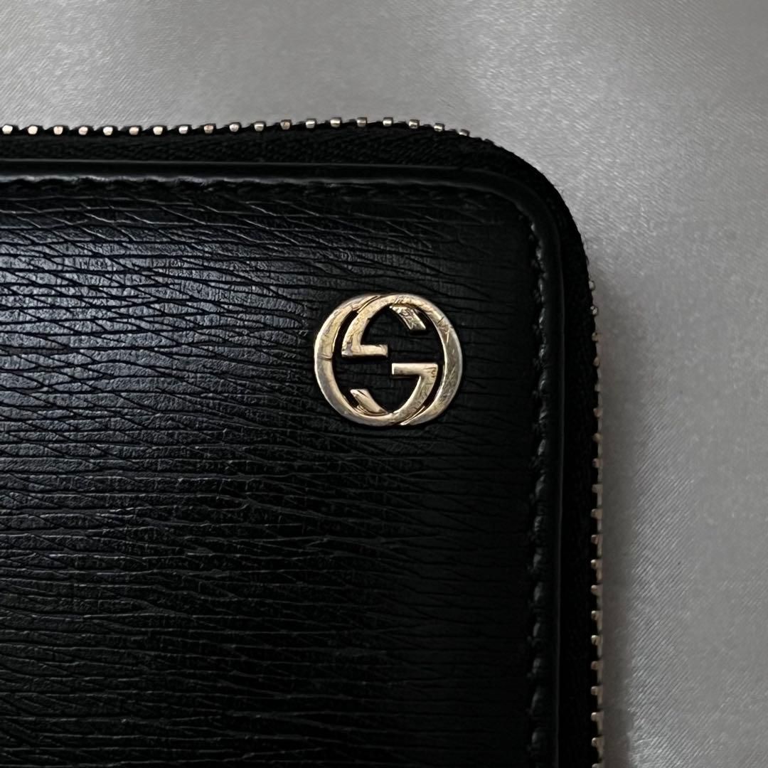 ◇美品◇グッチ 長財布 ラウンドジップ インターロッキングGG 309705