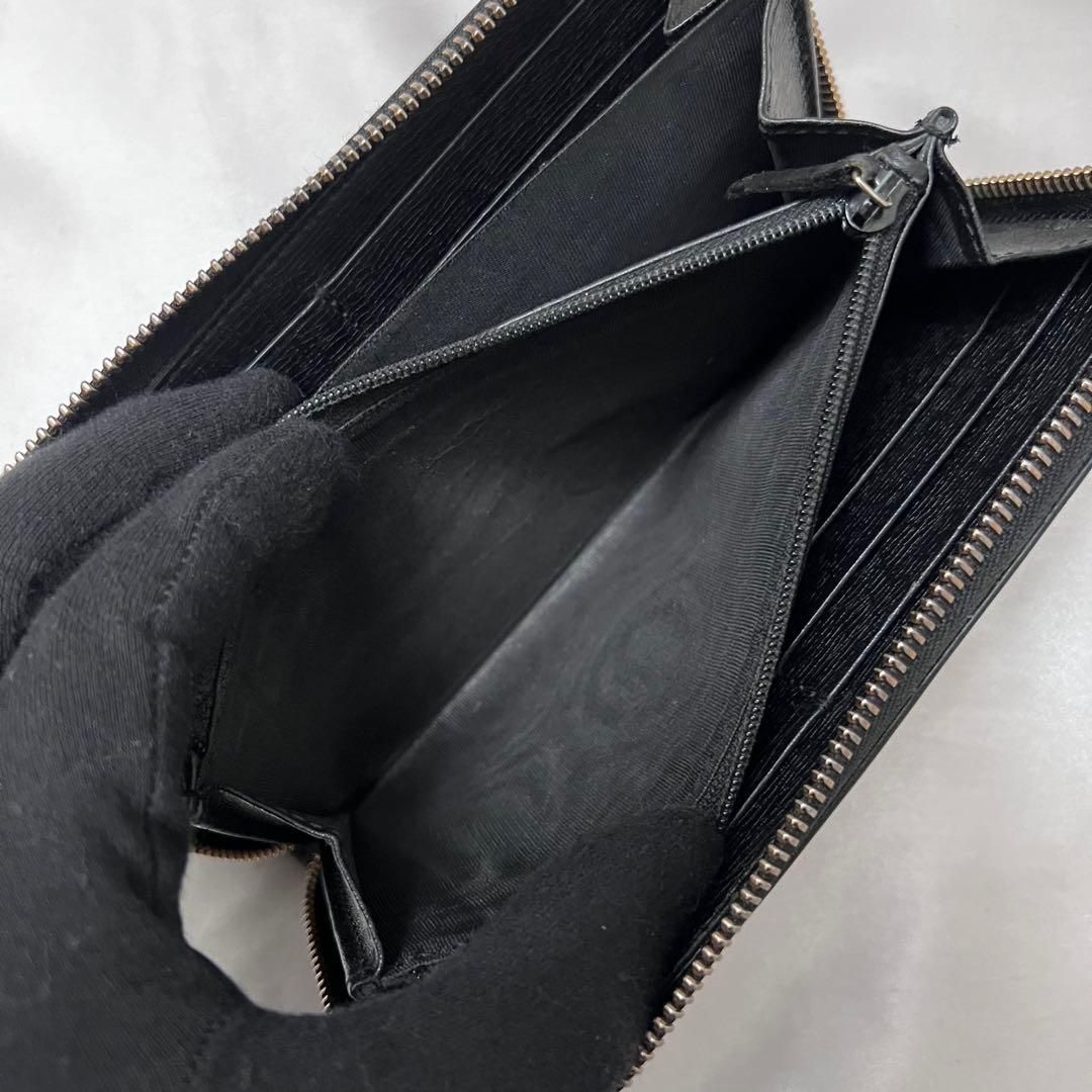 ◇美品◇グッチ 長財布 ラウンドジップ インターロッキングGG 309705 
