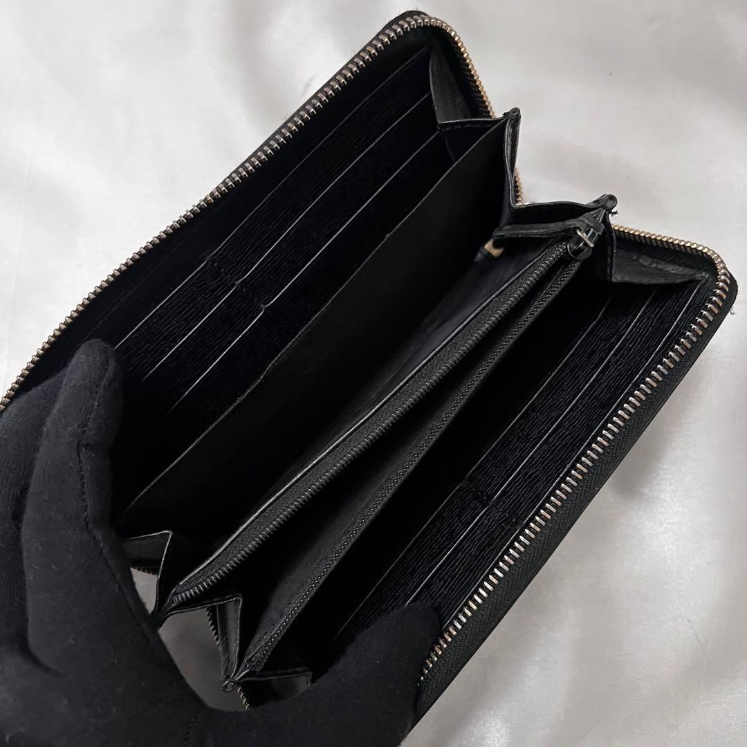 ◇美品◇グッチ 長財布 ラウンドジップ インターロッキングGG 309705 