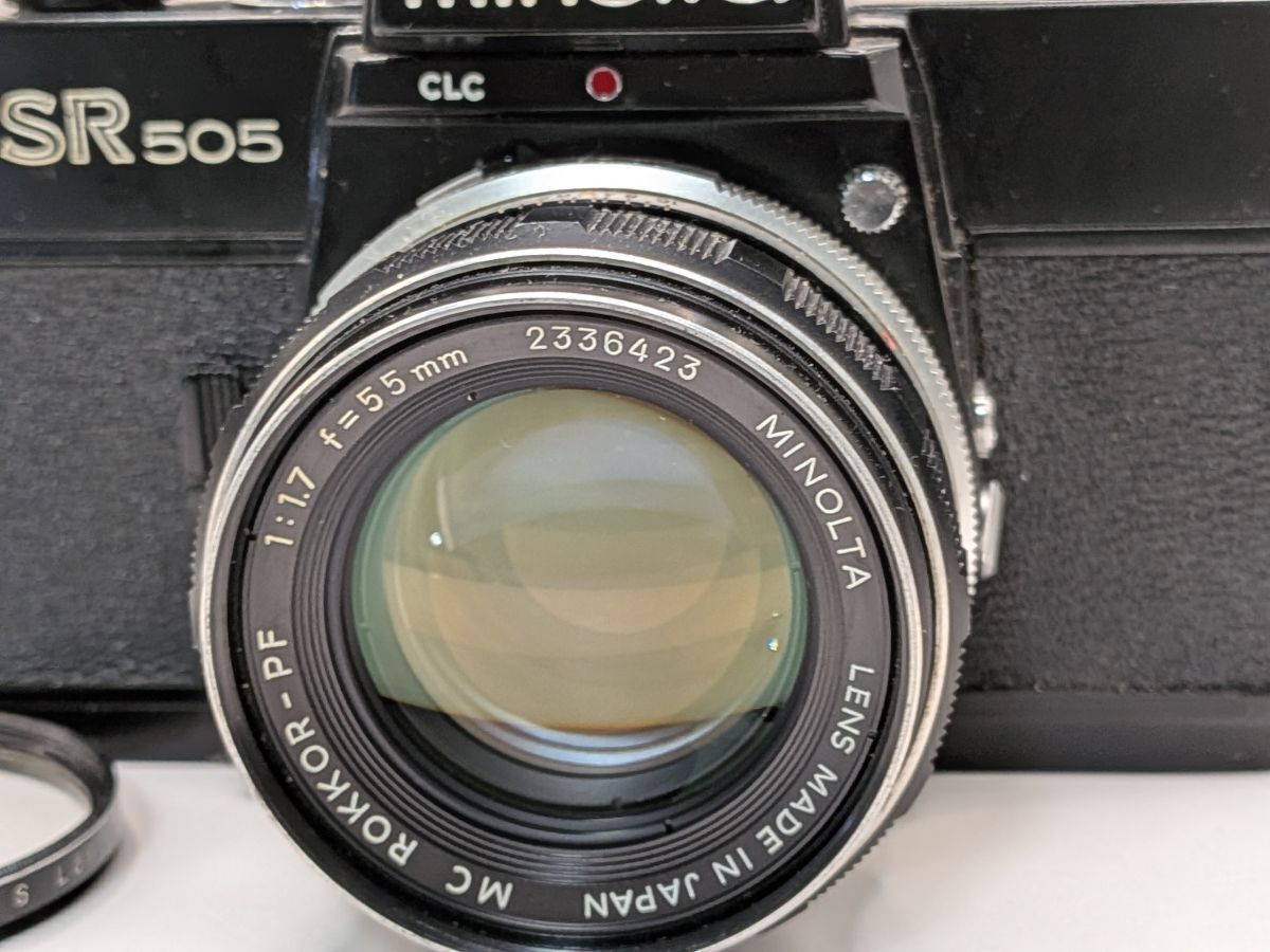 ☆ワケあり大特価☆ ミノルタ MINOLTA SR505 ブラック + MC ROKKOR-PF 
