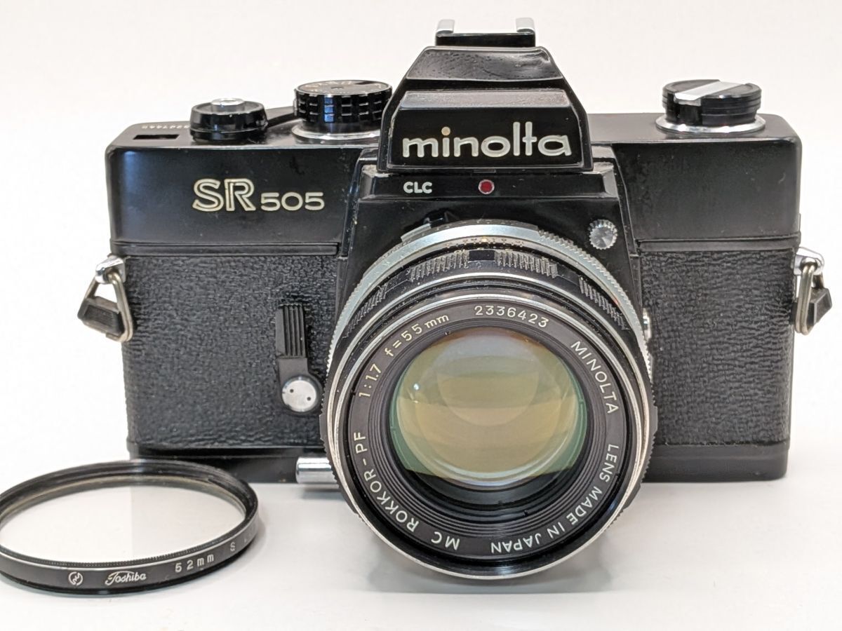 ☆ワケあり大特価☆ ミノルタ MINOLTA SR505 ブラック + MC ROKKOR-PF 