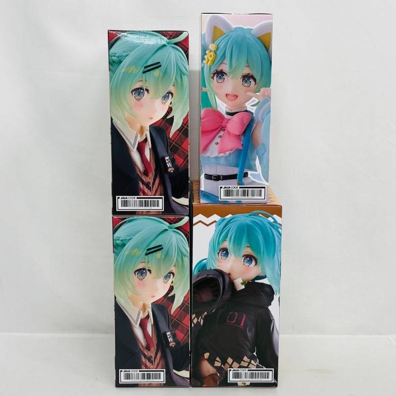 未開封】 初音ミク Fashion フィギュア プライズ 4体 まとめ セット 