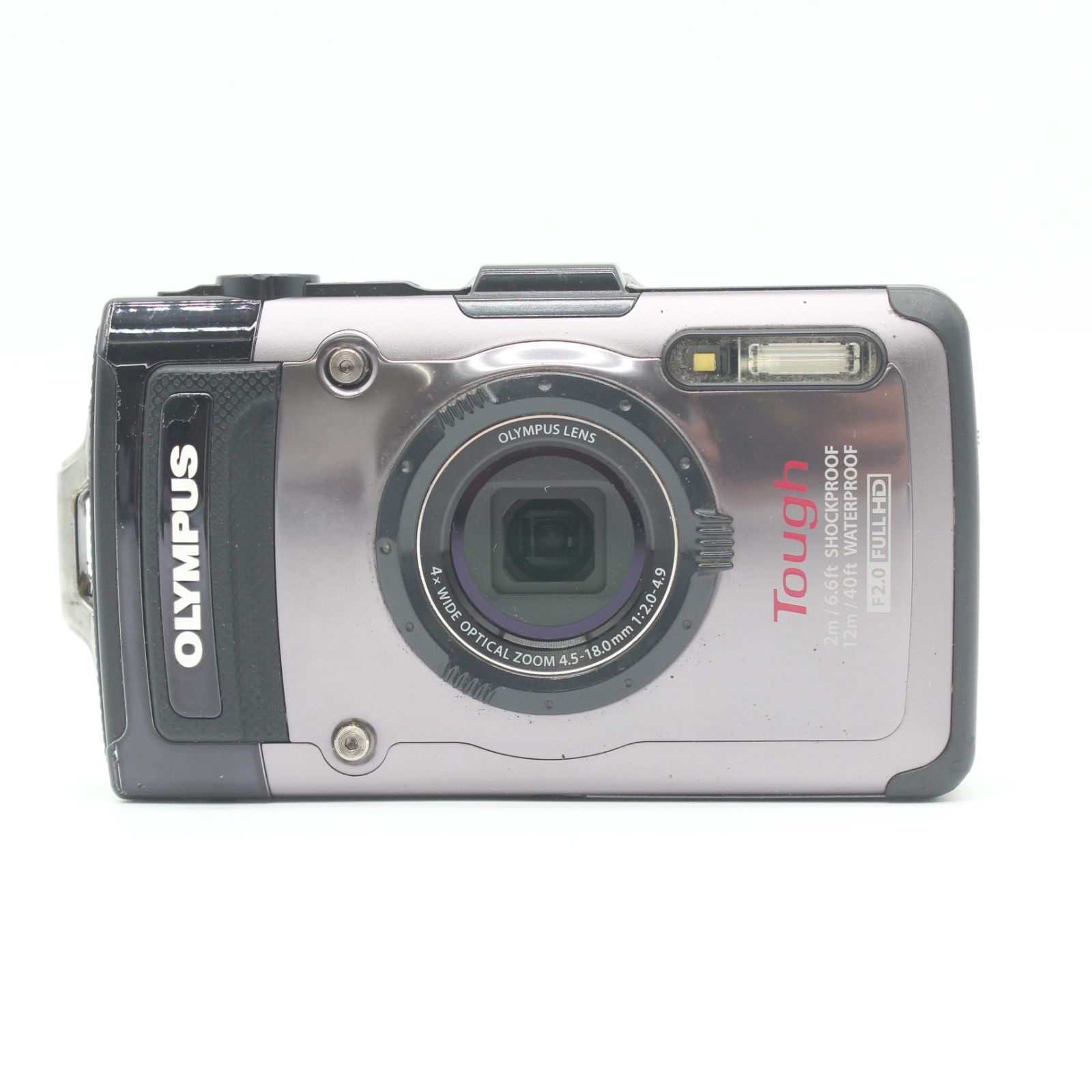 良品】OLYMPUS オリンパス 防水デジタルカメラ TG-1 シルバー JS129 