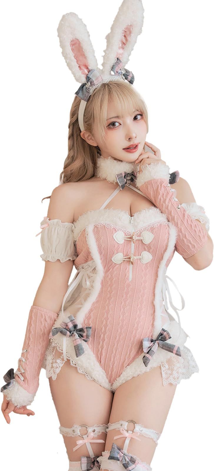 新品 [Malymoon] コスプレ メルト ニット バニー アニマル 衣装
