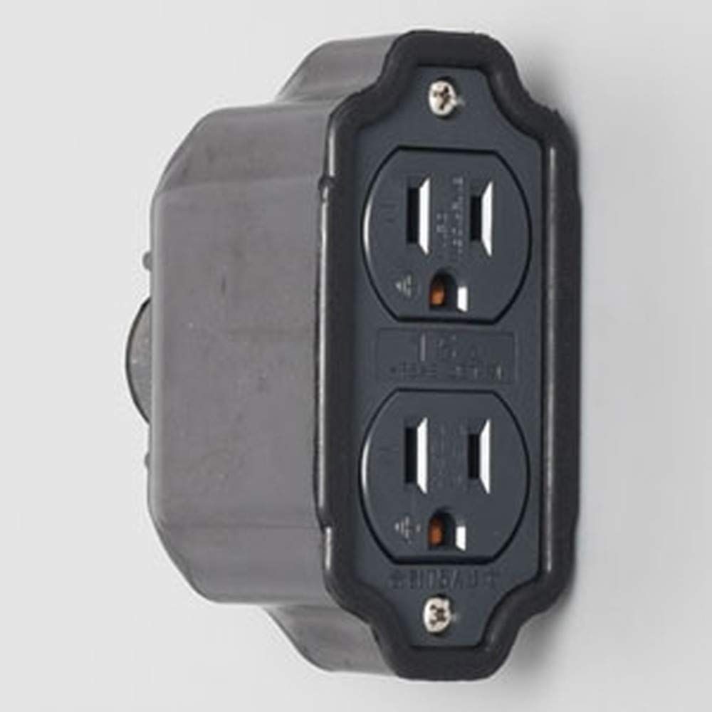 新品 アメリカン電機 平刃形ダブルコネクタボディ 接地形2P15A125V2ヶ