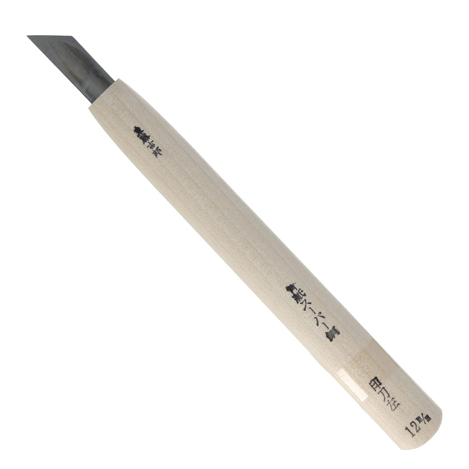 新品 東藤吉郎 高級彫刻刀 青紙スーパー イスカ左 12mm