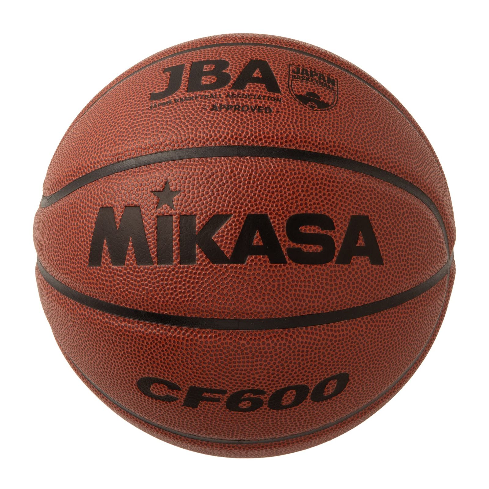 新品 ミカサ(MIKASA) バスケットボール 日本バスケットボール協会検定球 6号 (女子用・一般・社会人・大学・高校・中学) 人工皮革 茶 CF600 推奨内圧0.63(kgf/) の商品写真