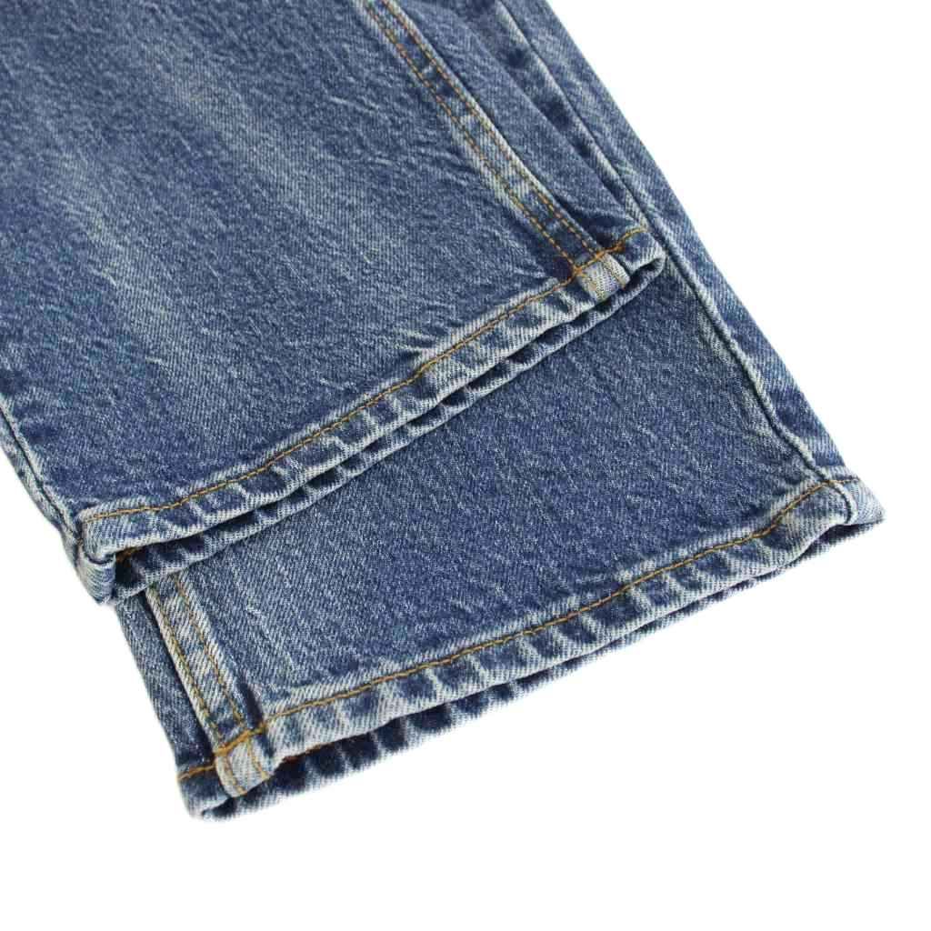 スビ Ksubi デニムパンツ ジーンズ USED加工 刺繍 28 水色 ライト