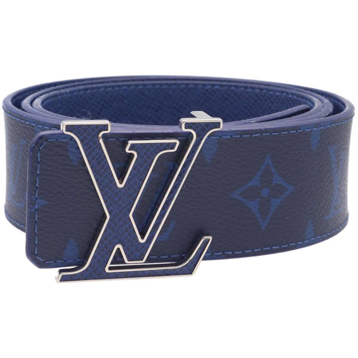 【中古】 LOUIS VUITTON ルイ・ヴィトン ベルト・LV イニシャル 40MM リバーシブル M0159T 95cm タイガラマ モノグラム ブルー ロゴ 25020638 RS 中古】 LOUIS VUITTON ルイ・ヴィトン ベルト・LV イニシャル 40MM