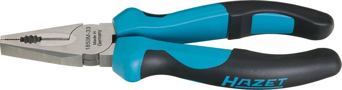 新品 HAZET (ハゼット) コンビネーションプライヤー 1850M-33 | 誘導加熱処理刃(硬度: 60 HRC) | 2コンポーネントグリップ | 精密切断用工具