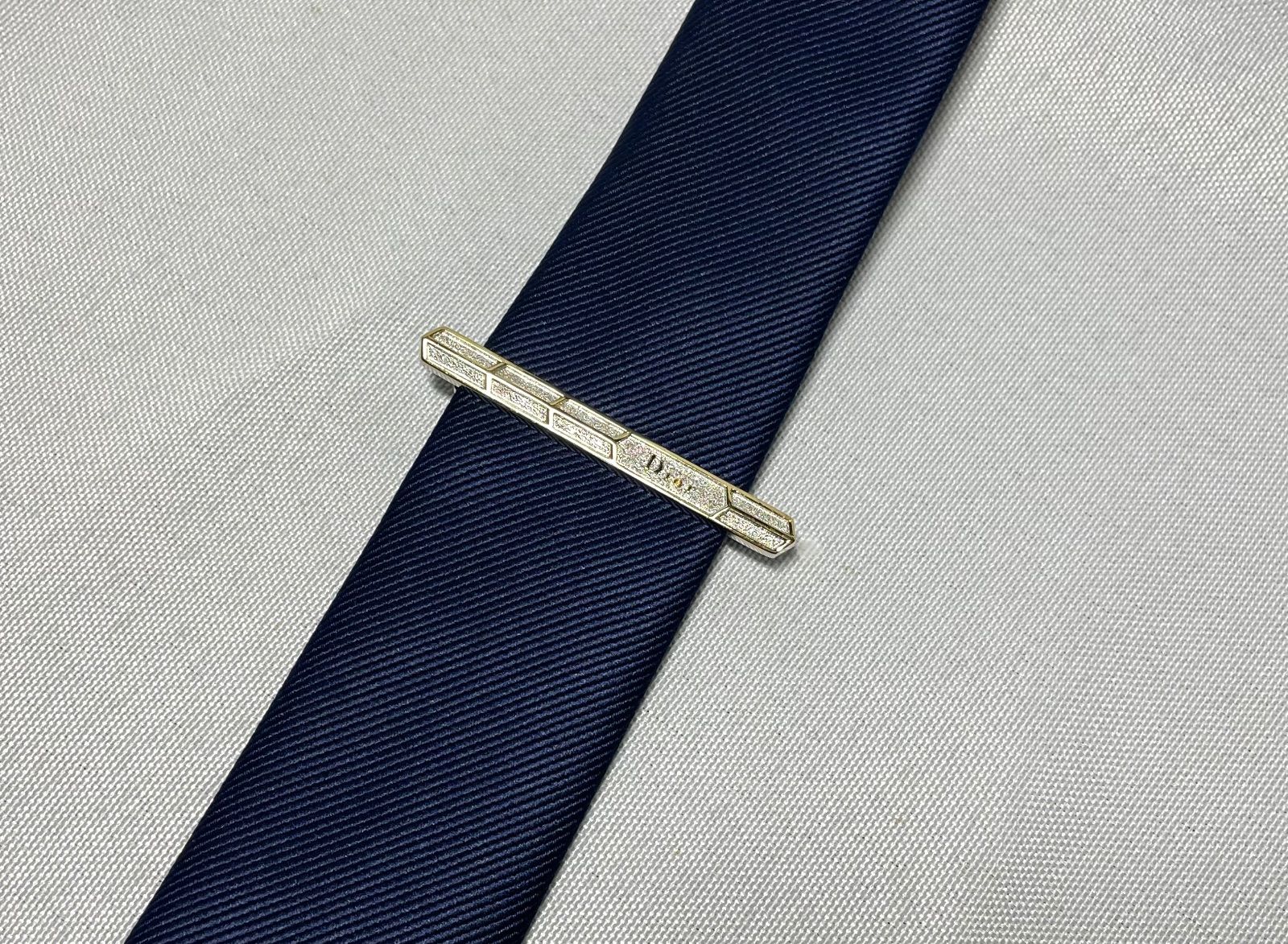 美品 希少 Dior ディオール ブランドロゴデザイン ゴールド＆シルバー