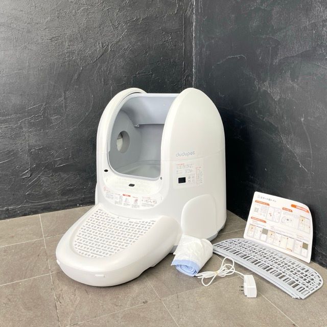 美品 スマート 猫トイレ 【中古】動作保証 dudu Pet DU-CL01 ペットトイレ 全自動猫トレイ ホワイト / 70441