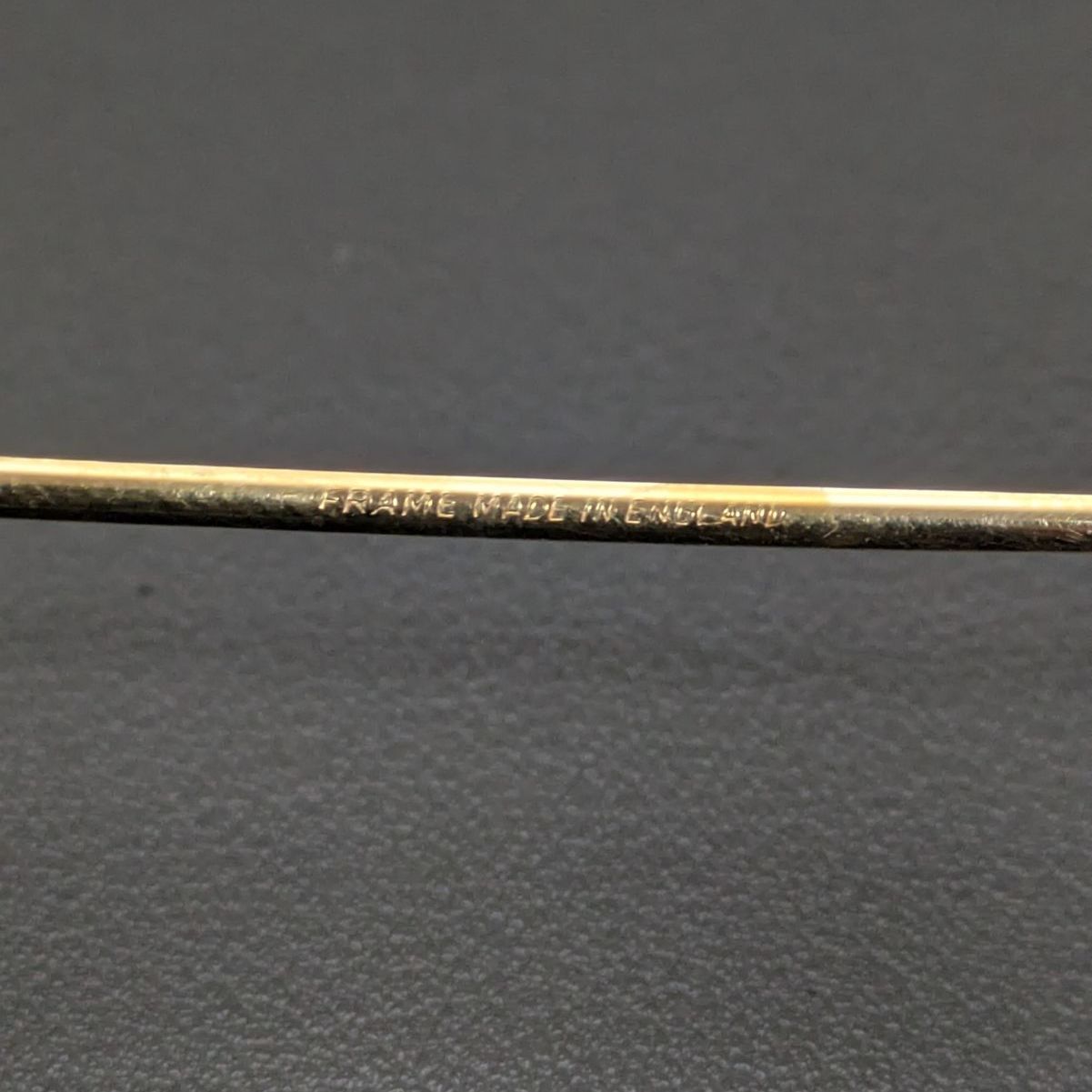 英国製 1950s Algha アルガ WGF 金張り リムレス ふちなし 眼鏡 度付き
