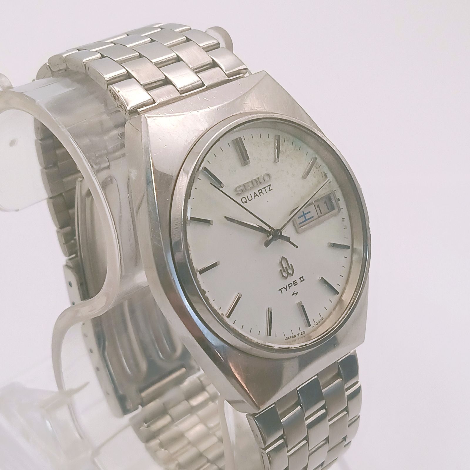 稼働 良品】0411-1 SEIKO TYPEII セイコー タイプ2 メンズ腕時計 7123 