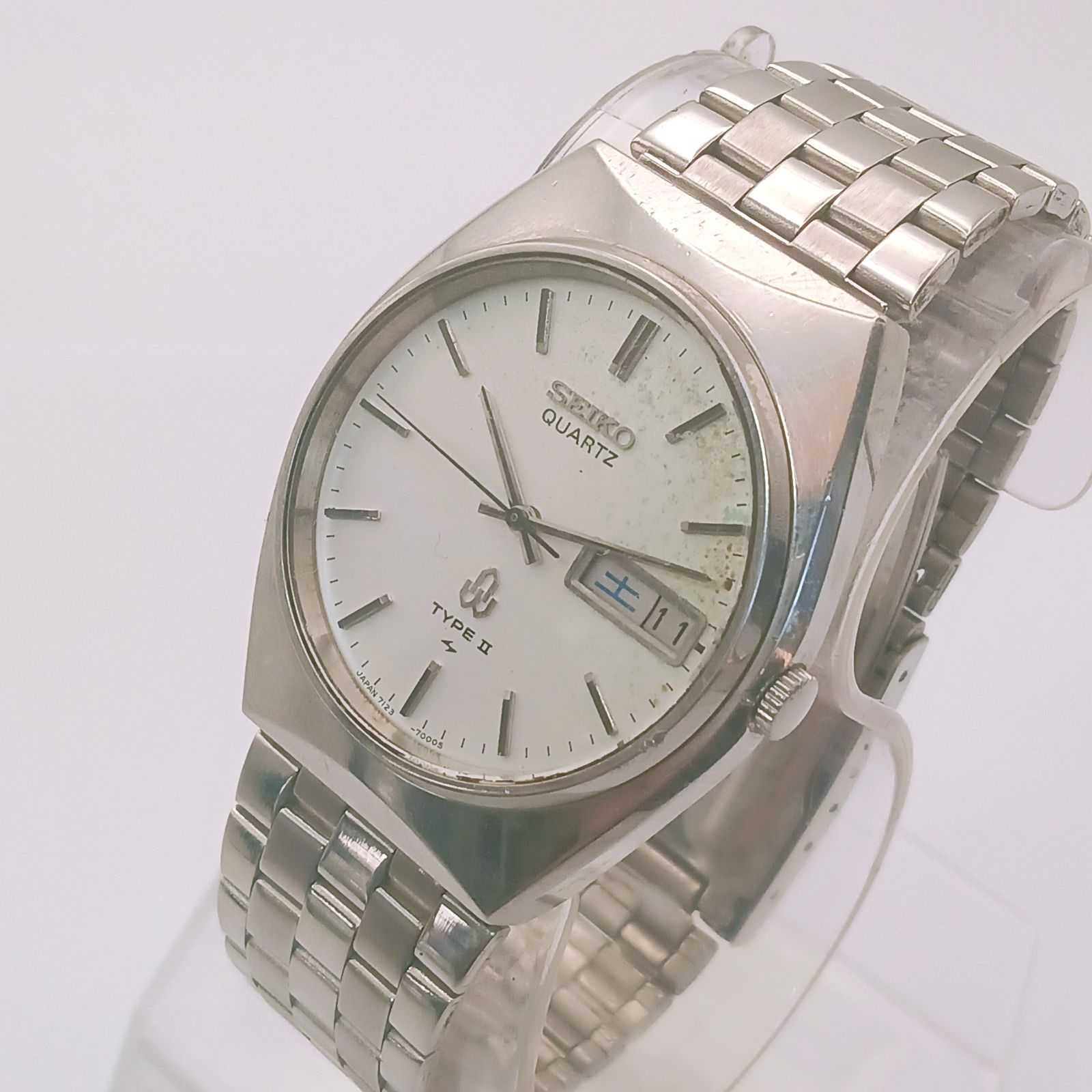 稼働 良品】0411-1 SEIKO TYPEII セイコー タイプ2 メンズ腕時計 7123 