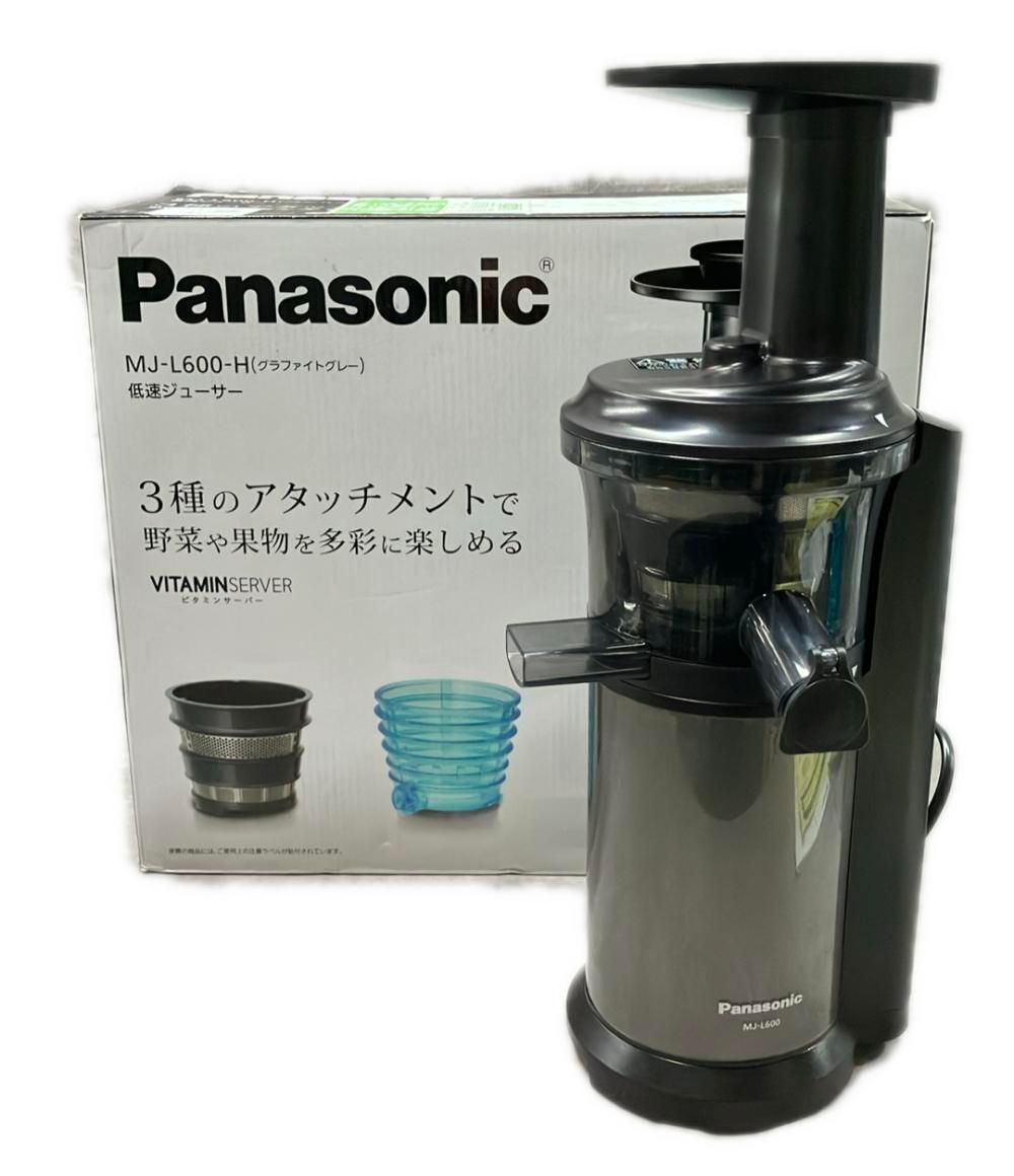 Panasonic - 1度使用□超美品□Panasonic 低速ジューサー MJ-L600 MJ