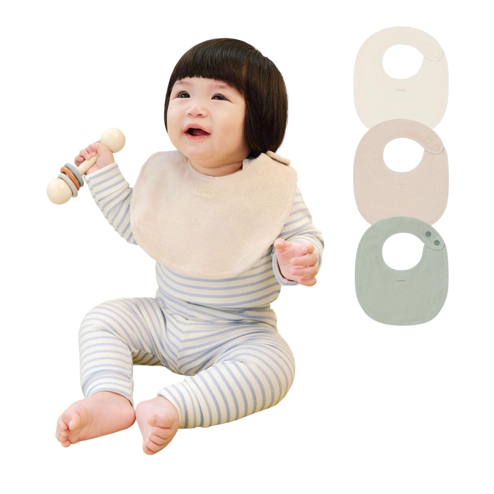 新品 [Konny] コニータオルスタイ 3枚セット テリースタイ Dセット